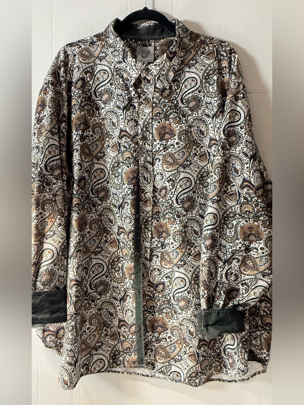Kilburn-Finch Men's Paisley Print Pants – Brown & Black